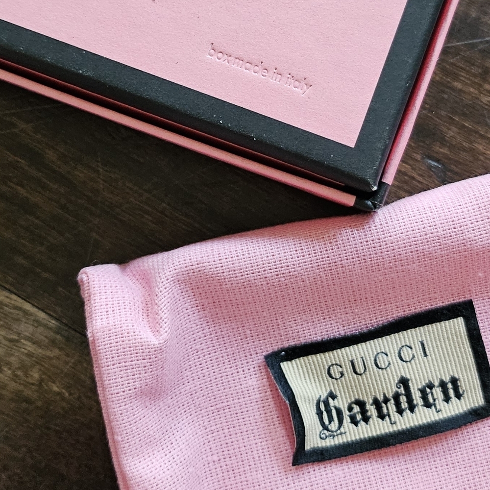 Gucci GARDEN Card Holder With Box And Dust Bag - Picture 1 of 5
